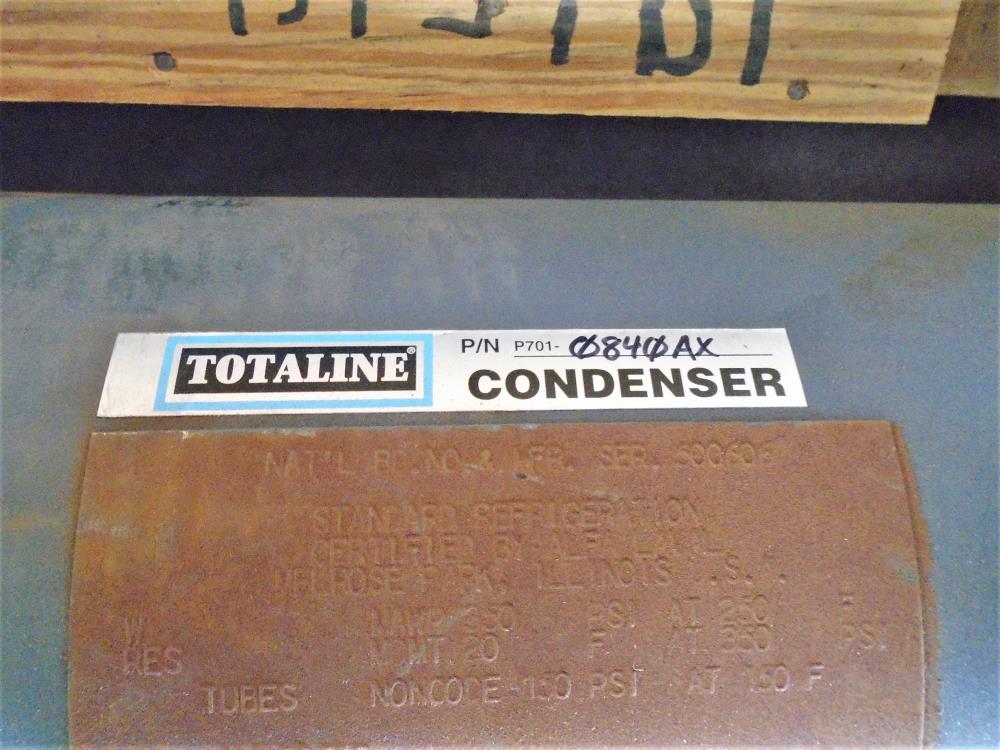 Totaline 8" Water-Cooled Condenser, 40-Tons, Large AX, 2-Pass, P701-0840AX